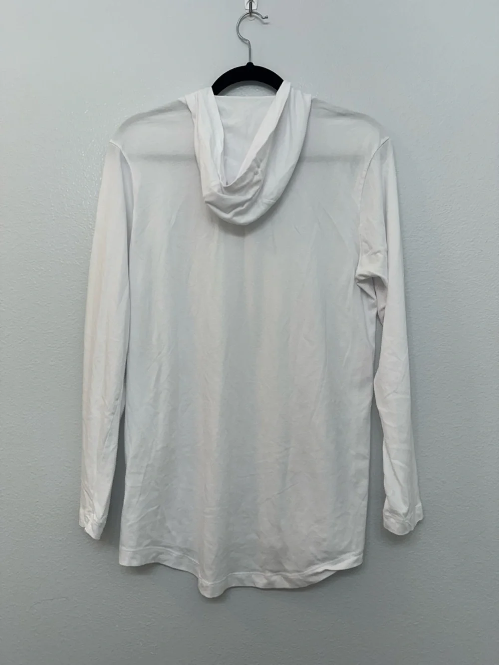 Nike Cotton Dri Fit Long Sleeve Hoodie White Men’s‎ Size S